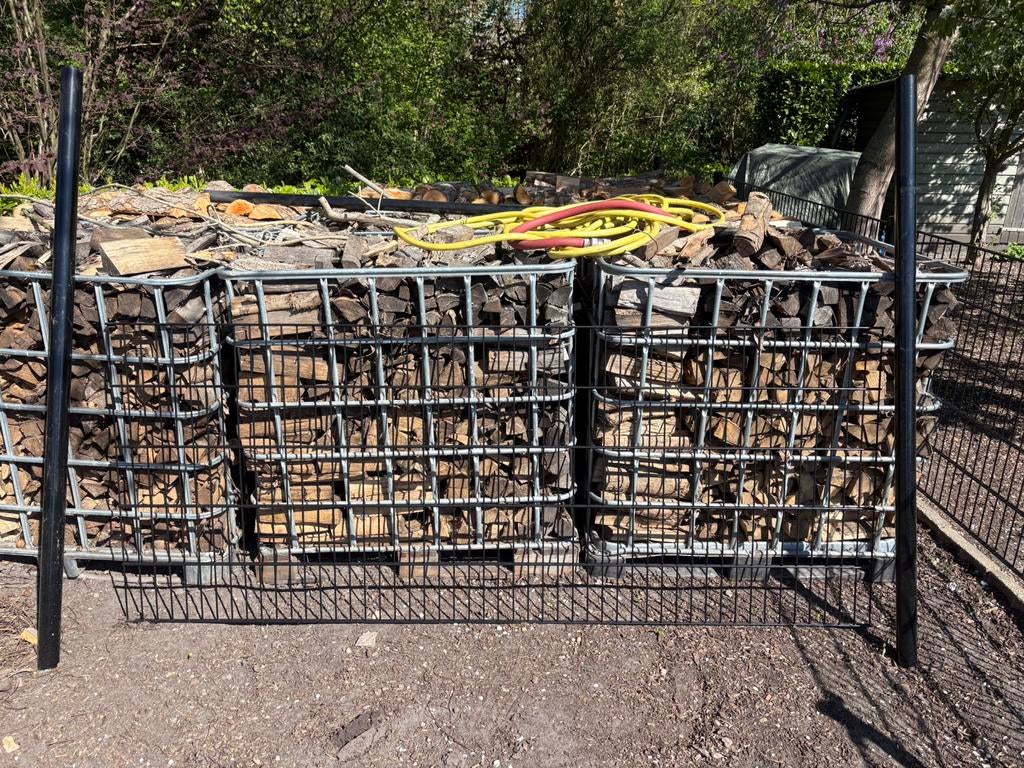 Nieuw hekwerk inclusief palen en bevestigingsmaterialen, Ophalen, Nieuw, IJzer, Dubbelstaafmat hekwerk