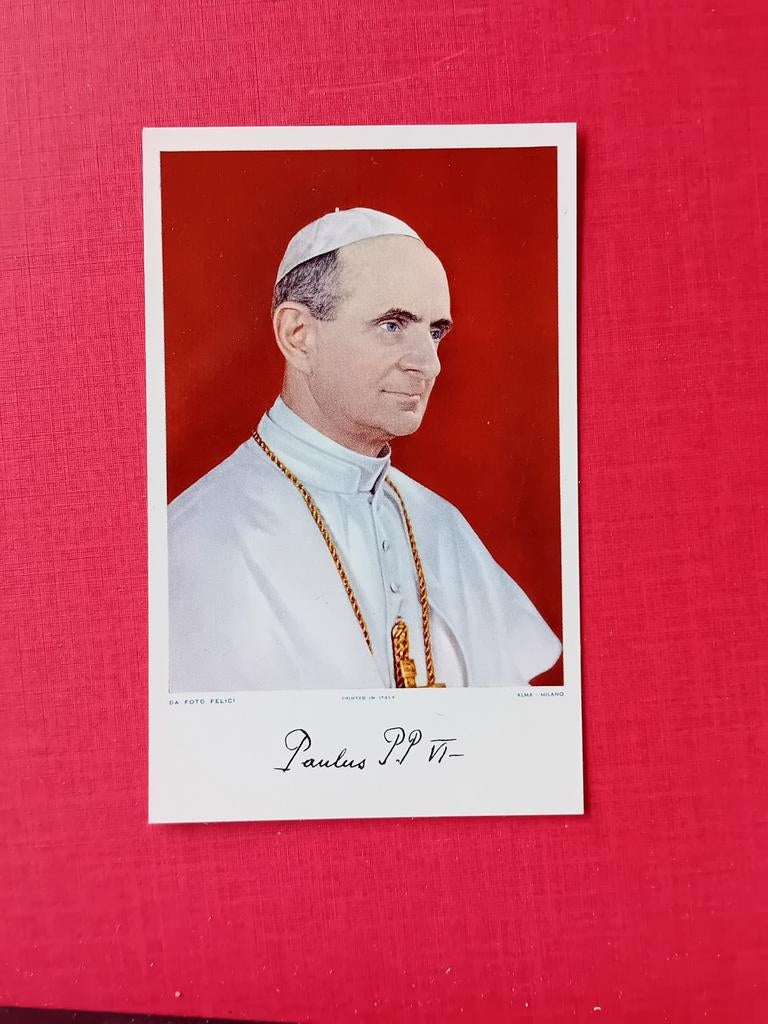 2x Paus , Paulus PP Vl ,Pius pp Xll, Ophalen of Verzenden, Kaart of Prent