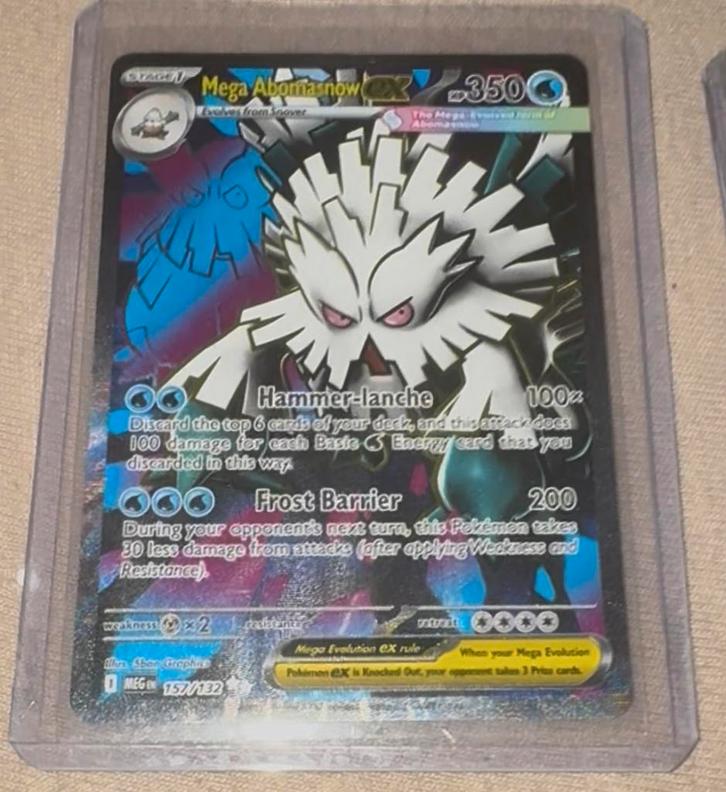Mega Abomasnow EX Pokémon Kaart 157/132, Hobby en Vrije tijd, Verzamelkaartspellen | Pokémon, Zo goed als nieuw, Losse kaart, Ophalen of Verzenden