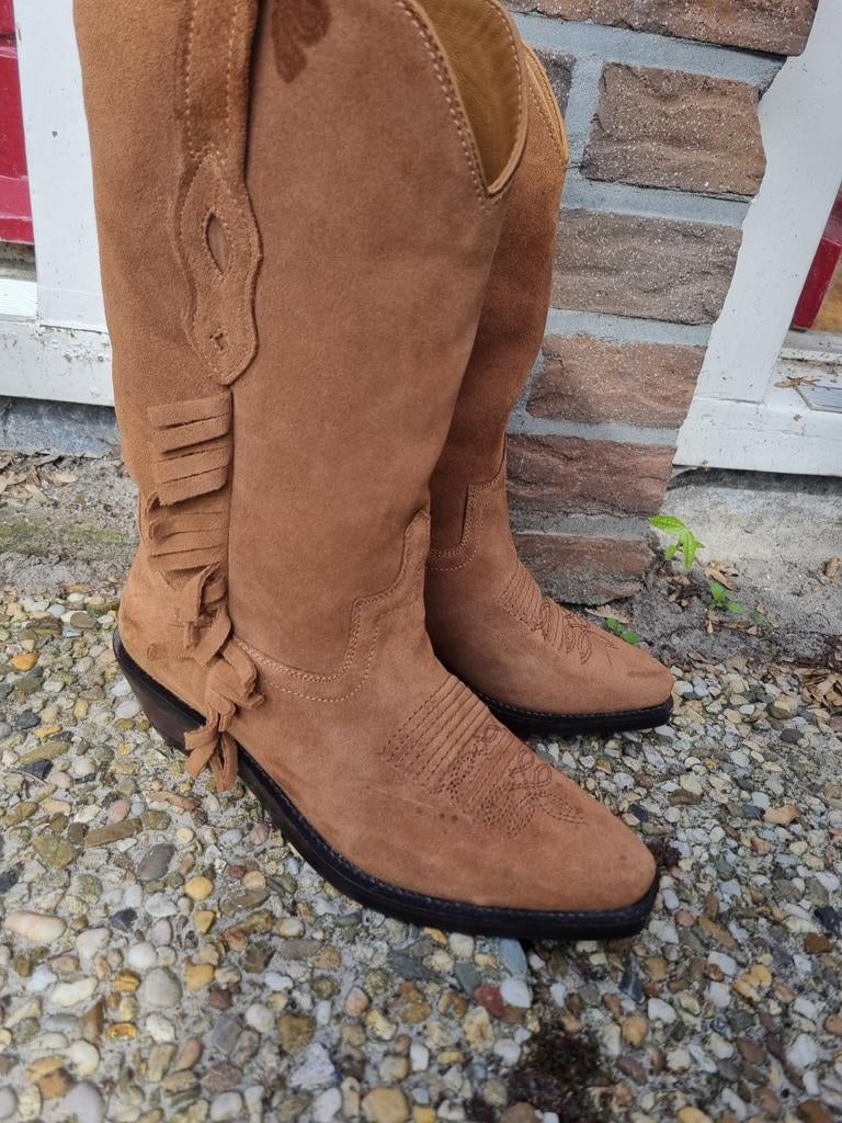 Summum suède cowboylaarzen maat 39, Kleding | Dames, Schoenen, Ophalen of Verzenden, Zo goed als nieuw, Bruin, Hoge laarzen