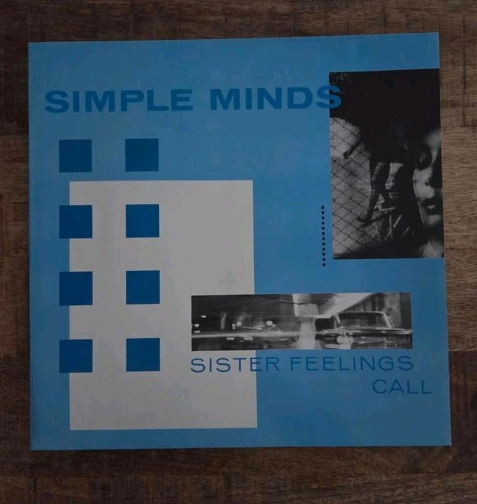 Lp maxi single simple minds sister feelings call, Cd's en Dvd's, Vinyl | Rock, Ophalen of Verzenden, 12 inch