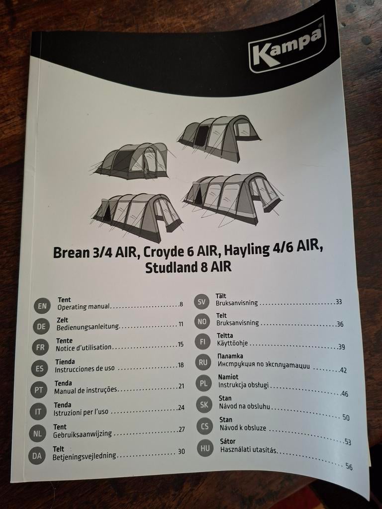 Croide 6 AIR tunnel tent, Ophalen, Nieuw