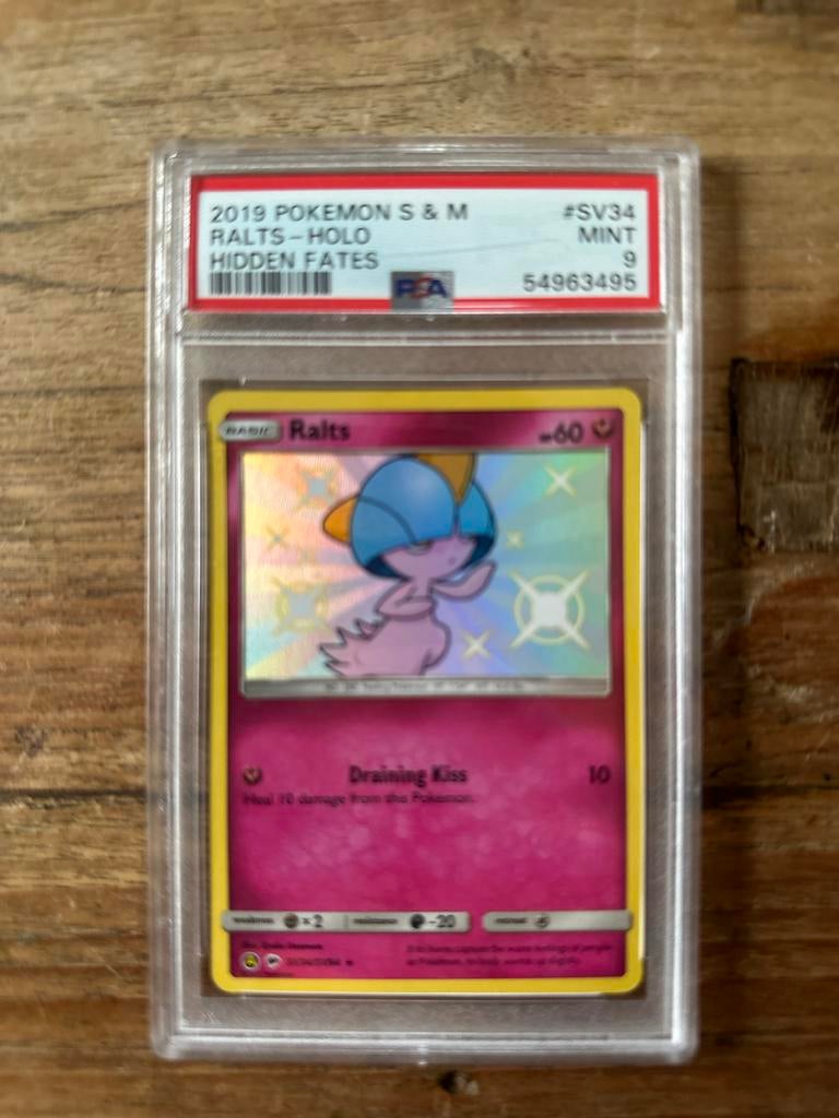 Pokémon Ralts Holo PSA 9, Verzenden, Zo goed als nieuw, Losse kaart, Foil