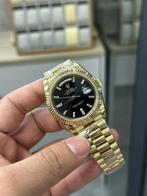 Rolex Oyster Perpetual Day-Date Goud Zwart, Sieraden, Tassen en Uiterlijk, Horloges | Heren, Rolex, Polshorloge, Nieuw, Ophalen of Verzenden