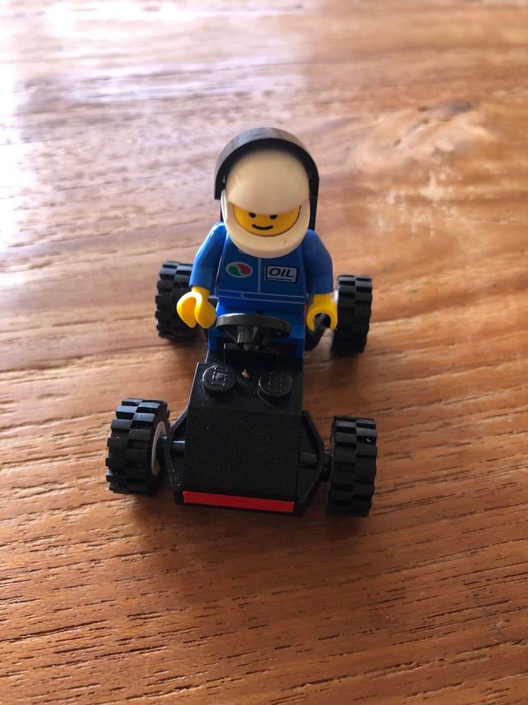 Lego System 1760 Race Car met Coureur, Ophalen of Verzenden, Zo goed als nieuw, Complete set, Lego