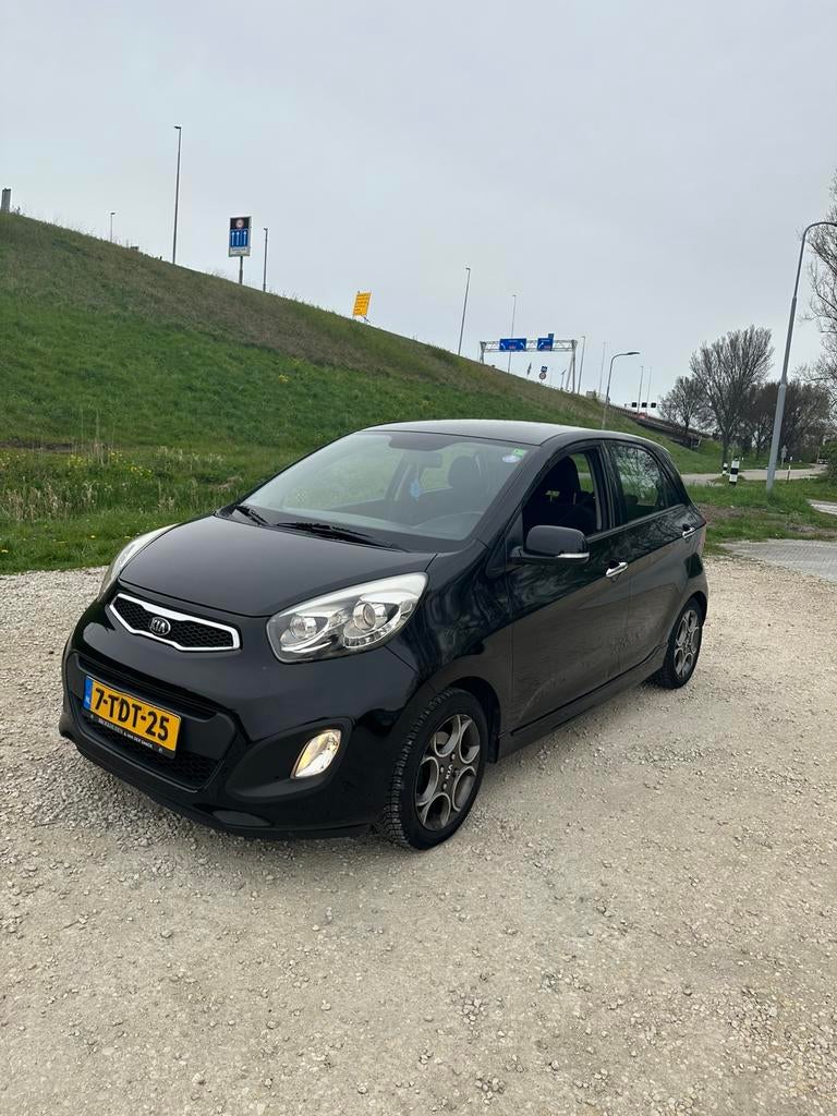 Kia Picanto 1.0CVVT ISG SuperG|Keyles entry|Airco|NAP|Dealer, Voorwielaandrijving, Euro 5, Zwart, Zwart