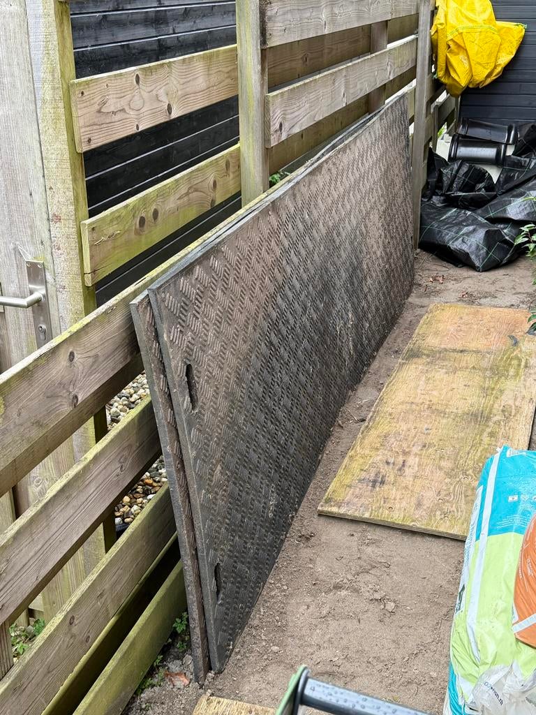 Kunstof rijplaten 300x100x1,5 cm, Ophalen, Gebruikt