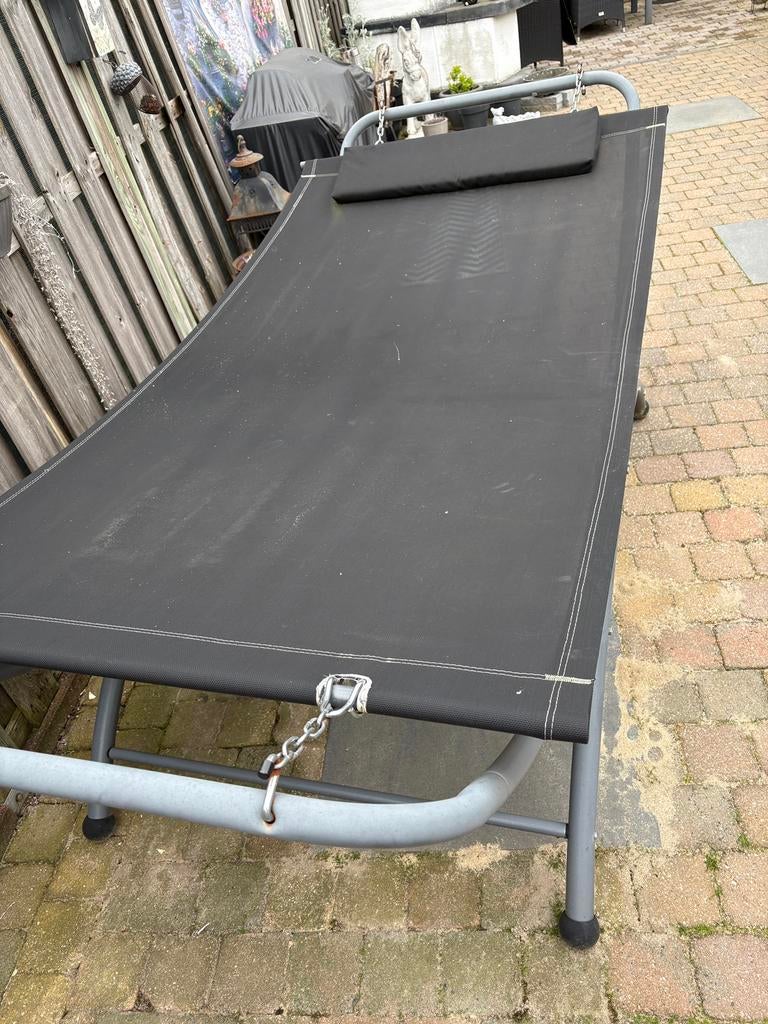 Lig hangmat, Ophalen, Gebruikt