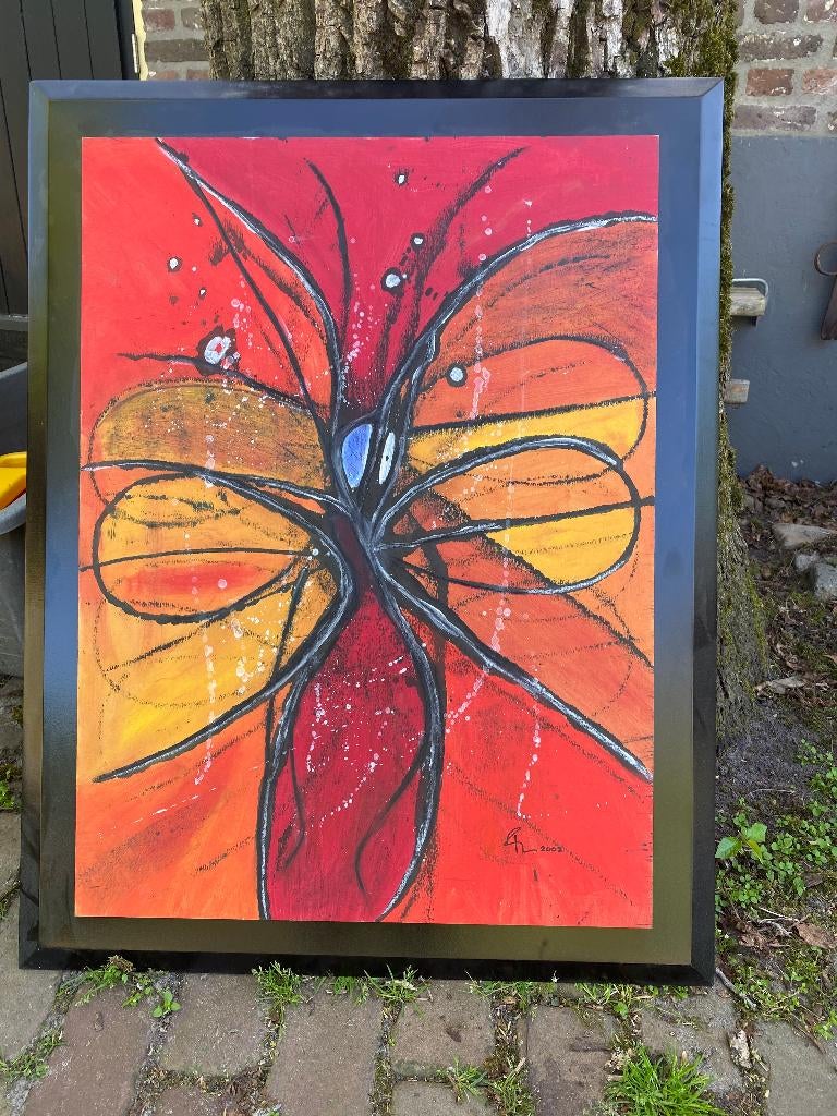 modern schilderij, Patrick van Schaijk, Asten titel The fly, Ophalen of Verzenden