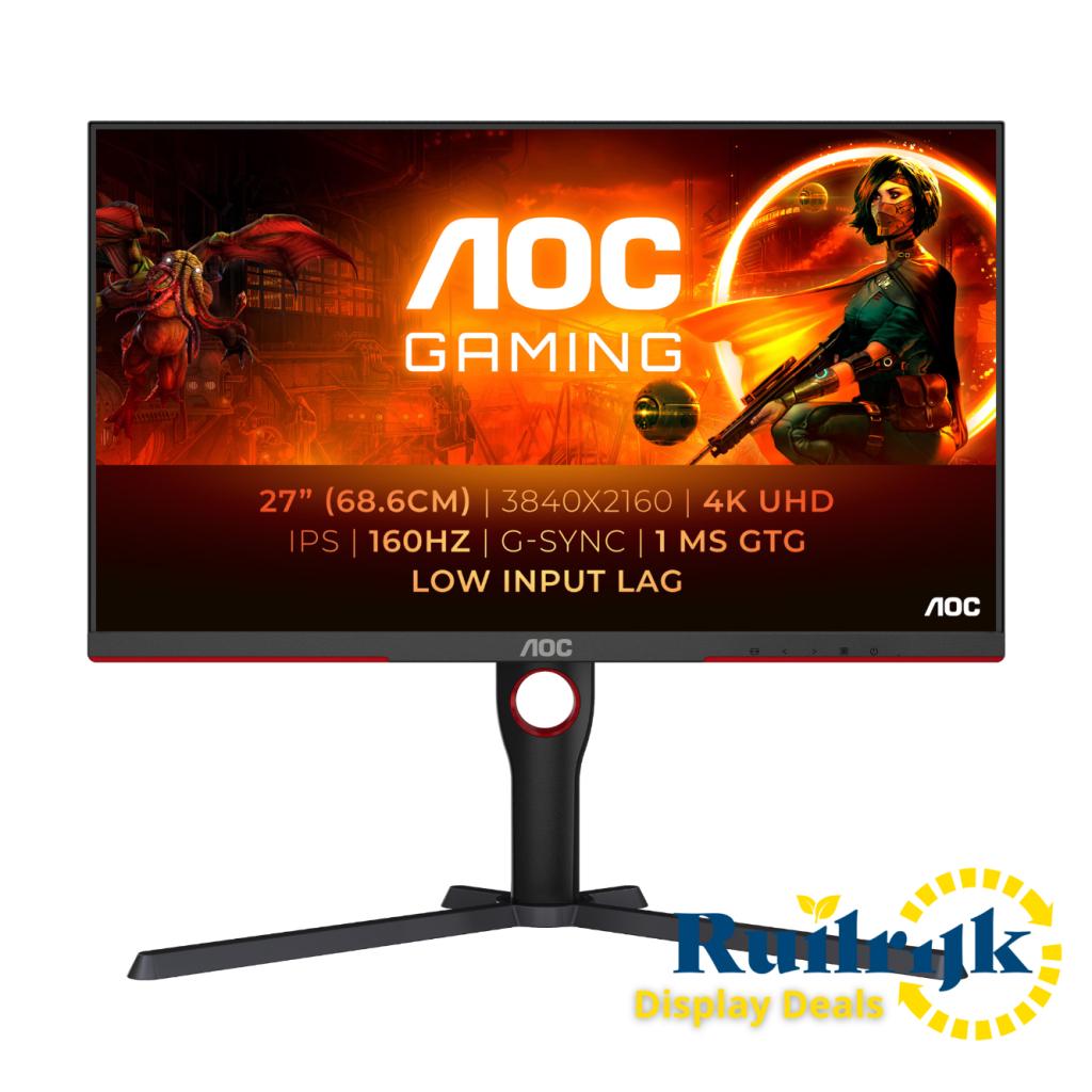 AOC Gaming U27G3X 27 inch 4K Ultra HD 160Hz IPS Monitor -NEW, Ruilrijk, Zo goed als nieuw, Info@ruilrijk.nl, Neerstraat 60, 6041 KD Roermond