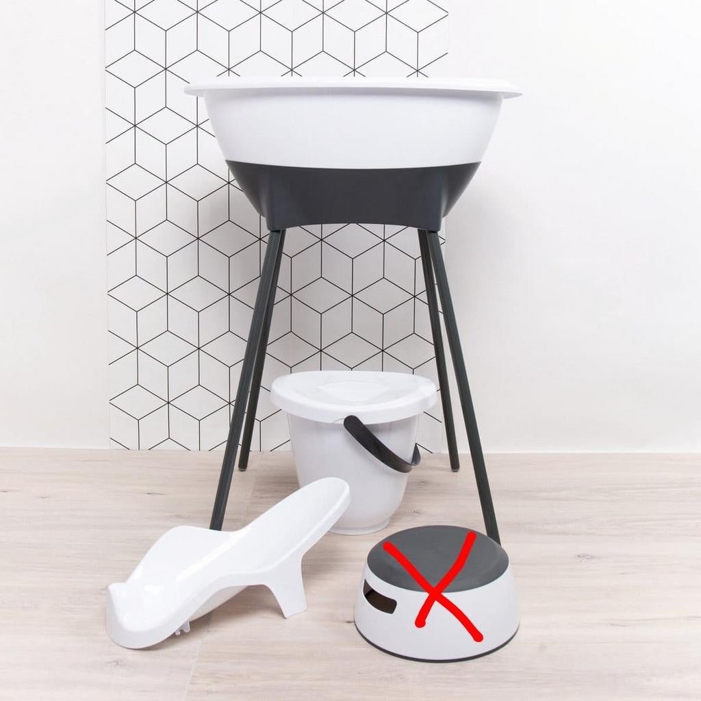 Luma baby badje set wit zwart, Gebruikt, Badje, Standaard, Ophalen