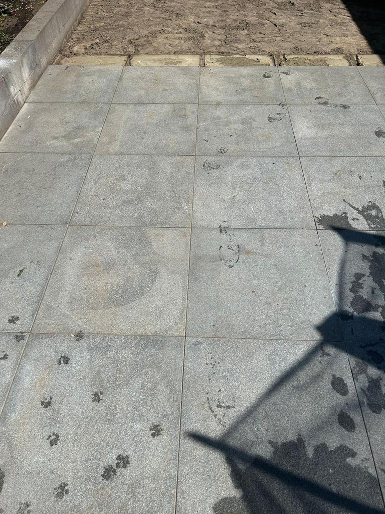 Tegels 60x60 te koop, Ophalen, Zo goed als nieuw, Beton, Terrastegels