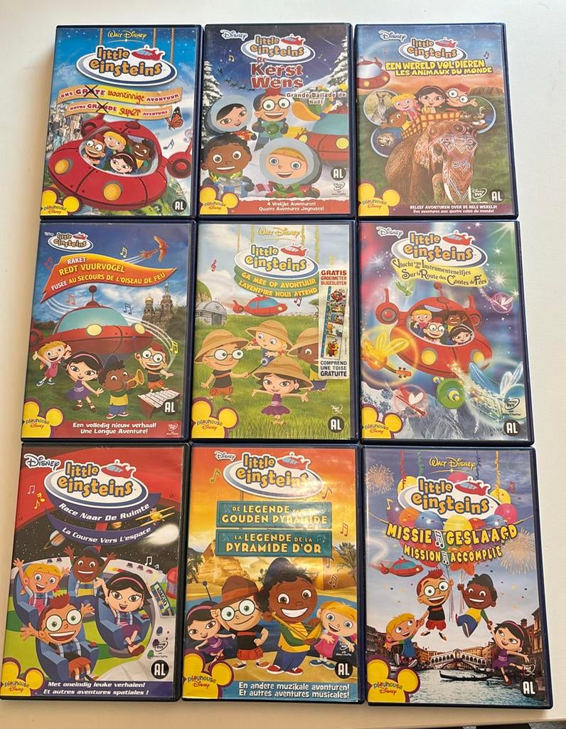 9 dvd’s Disney little einstein, Ophalen, Gebruikt, Tekenfilm, Alle leeftijden