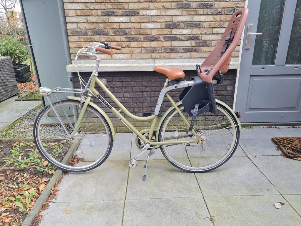 Veloretti Robin damesfiets/moederfiets met Yepp kinderstoel, 53 tot 56 cm, Ophalen, Gebruikt, Overige merken
