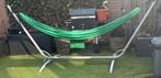 Stevige Hangmat met standaard te koop. 20€, Tuin en Terras, Hangmatten, Ophalen of Verzenden, Zo goed als nieuw, Met standaard