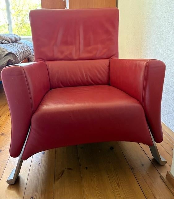 fauteuil, Ophalen, Gebruikt, Minder dan 75 cm, Leer