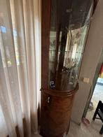 Mooie hoekkast met glazen vitrine en opbergruimte, Ophalen, Gebruikt, 200 cm of meer, 50 tot 100 cm