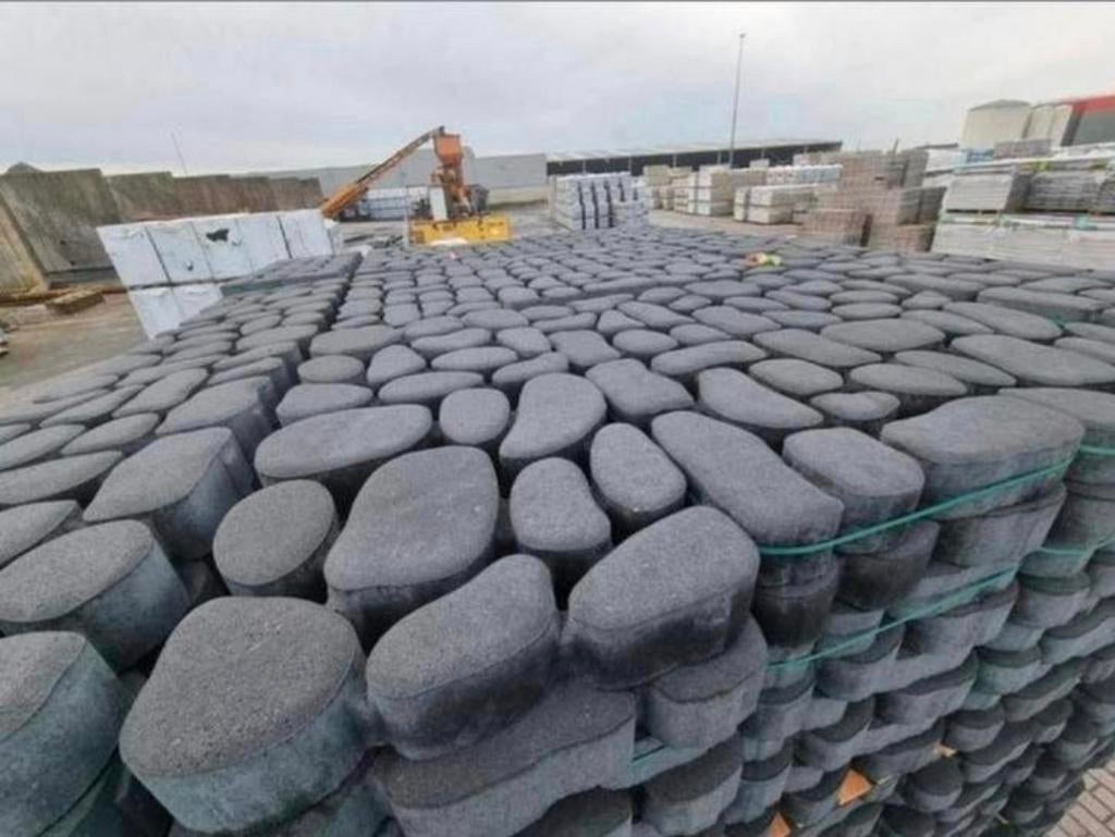 120m² Antraciet natuurlijke bestrating waterpasserend.s-part, Tuin en Terras, Tegels en Klinkers, Nieuw, Ophalen of Verzenden