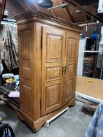 Brocante eiken houten kast., Antiek en Kunst, Ophalen