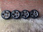 4x Continental WinterContact winterbanden 225/45 R18 95V met, 18 inch, Gebruikt, Banden en Velgen, Personenwagen