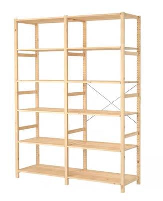 Ikea Ivar brede stellingkast (3 meter), Ophalen, Gebruikt