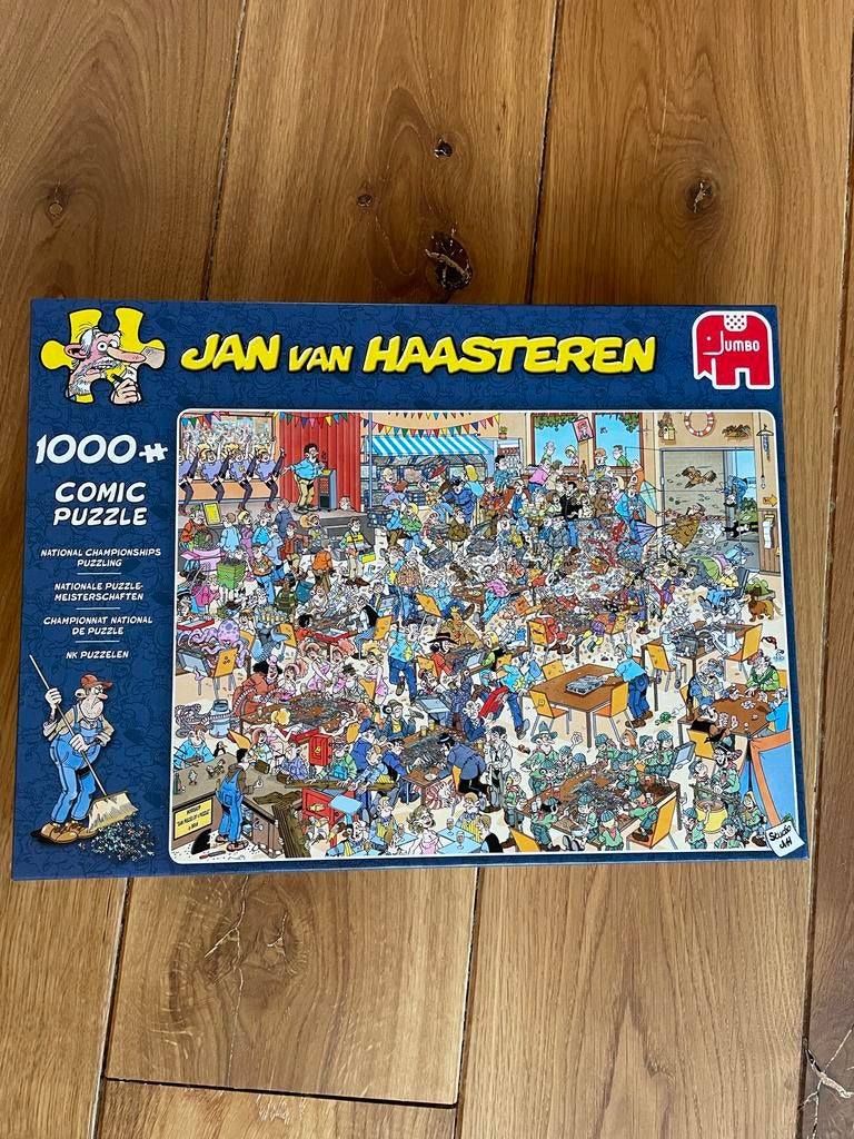 Jan van Haasteren NK Puzzelen 1000 stukjes, Ophalen of Verzenden, 500 t/m 1500 stukjes, Zo goed als nieuw, Legpuzzel