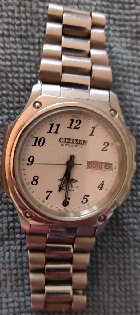 Vintage horloge Citizen Automatic 21 Jewels WR100, Ophalen, Staal, Gebruikt, Staal