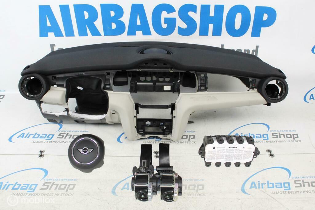 Airbag set - Dashboard zwart/wit Mini Cooper F55 F56 F57, Gebruikt, Ophalen of Verzenden
