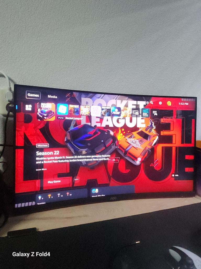PS5 Set met Monitor, Controller en alle Kabels, Ophalen of Verzenden, Zo goed als nieuw