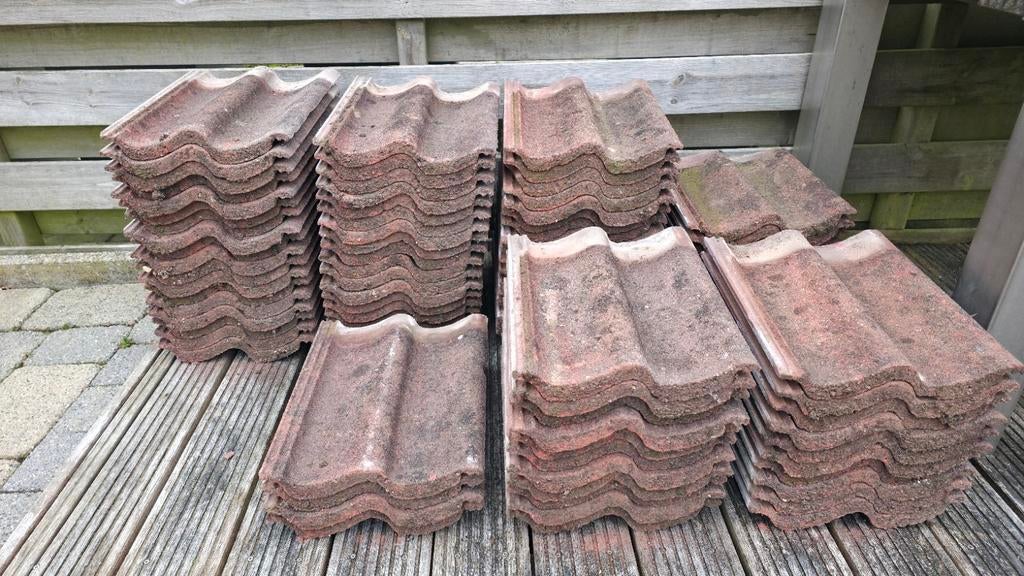 RBB sneldekkers 70 stuks dakpannen herfstkleur, Ophalen, Gebruikt, Dakpannen