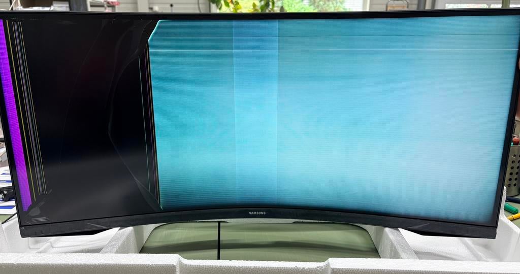 Samsung Odyssey G5 curved monitor (Defect) incl. netadapter, Computers en Software, Monitoren, Ophalen, 101 t/m 150 Hz, Curved