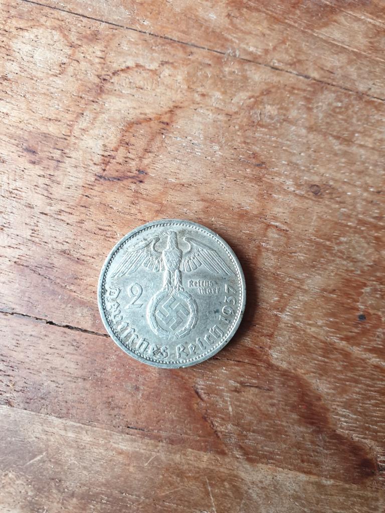 Zilveren Duitse 2 Reichsmark 1937 F, Ophalen of Verzenden, Duitsland, Losse munt, Zilver