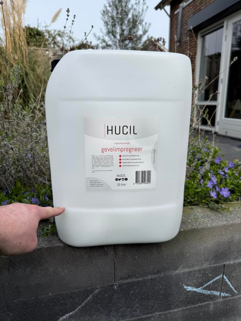 Hucil Gevelimpregneer, ca 5 L, Ophalen, Zo goed als nieuw, Wit