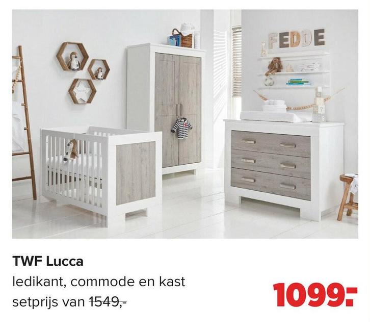 Twf lucca babykamer complete set, Kinderen en Baby's, Kinderkamer | Complete kinderkamers, Jongetje of Meisje, Ophalen of Verzenden
