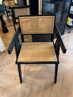 2x Nieuwe WOOOD Gunn Eetkamerstoel Zwart met Rotan, Twee, Zwart, Nieuw, Ophalen of Verzenden