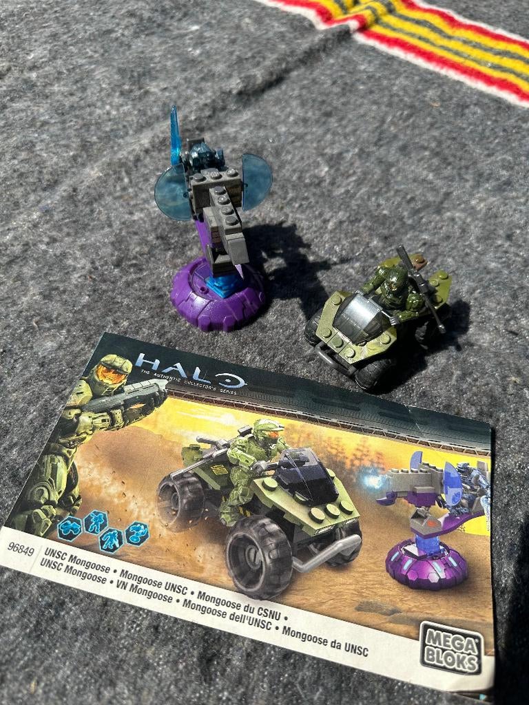 Mega Bloks Halo UNSC Mongoose 96849 met instructies, Kinderen en Baby's, Speelgoed | Bouwstenen, Ophalen, Gebruikt, Megabloks
