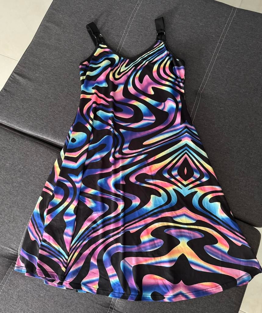 Zo goed als nieuw neon zomer jurkje xl, Kleding | Dames, Jurken, Ophalen of Verzenden, Zo goed als nieuw, Maat 46/48 (XL) of groter