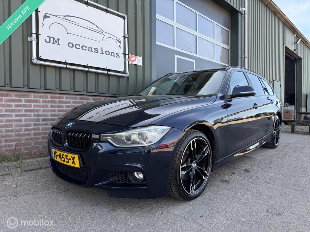 BMW 3-serie Touring 320d High Executive|Leder|Xenon|CarPlay|, Auto's, Achterwielaandrijving, 4 cilinders, Blauw, Leder