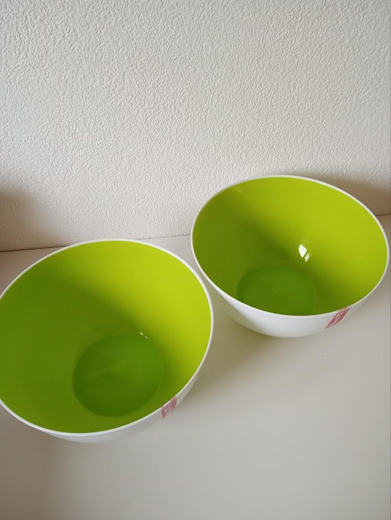 2 plastic schalen, Kunststof, Schaal, Rond, Ophalen of Verzenden
