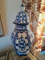 Oude blauwe vaas / pot Portugal, Ophalen of Verzenden