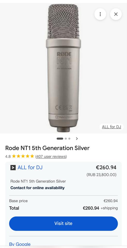 Rode NT1 5th Gen Studiomicrofoon - Nieuwstaat!, Muziek en Instrumenten, Ophalen of Verzenden, Zo goed als nieuw, Studiomicrofoon