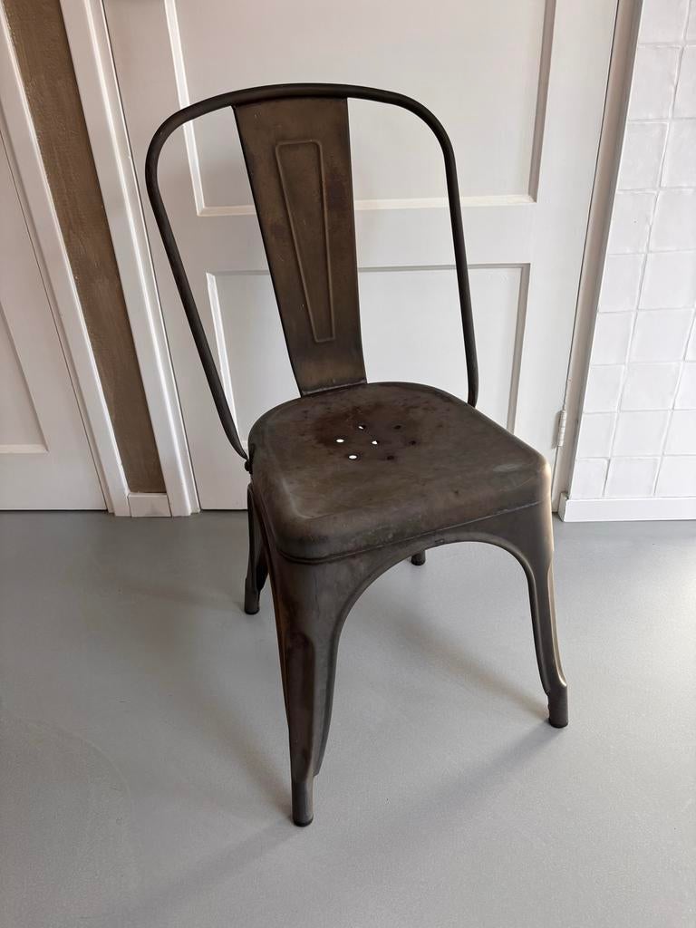 Bistro stoel metaal, Huis en Inrichting, Stoelen, Gebruikt, Eén, Metaal, Overige kleuren, Ophalen of Verzenden