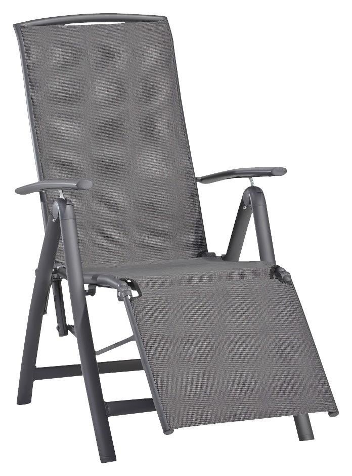 RELAXSTOEL RIVIERA KAMPEERSTOEL STANDENSTOEL TUINSTOEL STOEL, Tuin en Terras, Tuinstoelen, Ophalen of Verzenden, Nieuw, Aluminium