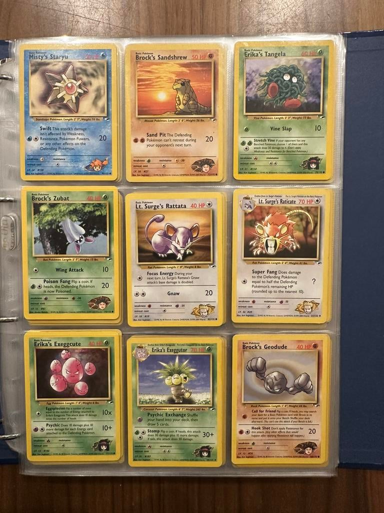 Pokemon kaarten gym heroes, Ophalen of Verzenden, Zo goed als nieuw