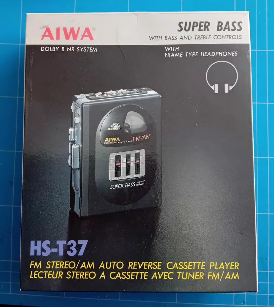AIWA  HS-T37  radio cassette speler prima merk, Audio, Tv en Foto, Ophalen of Verzenden, Walkman