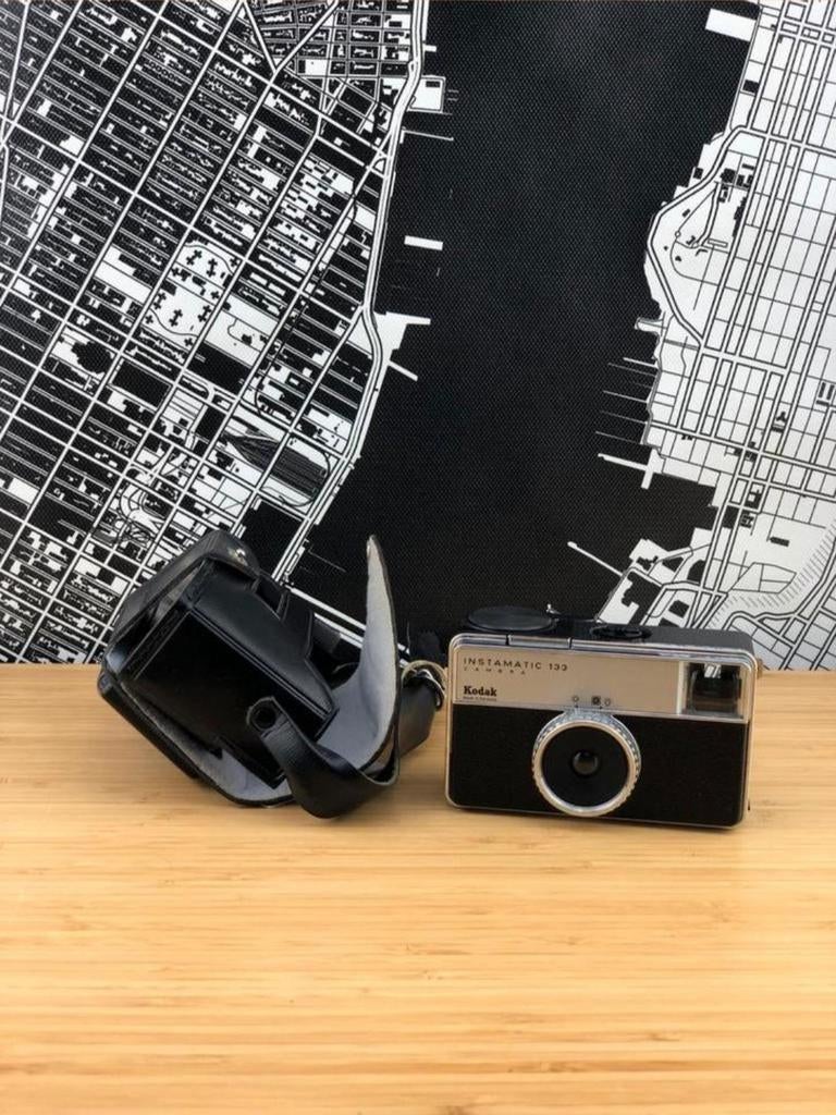 Vintage Retro Kodak Instamatic 133 Camera met case 60s, Audio, Tv en Foto, Fotocamera's Analoog, Ophalen of Verzenden, Gebruikt