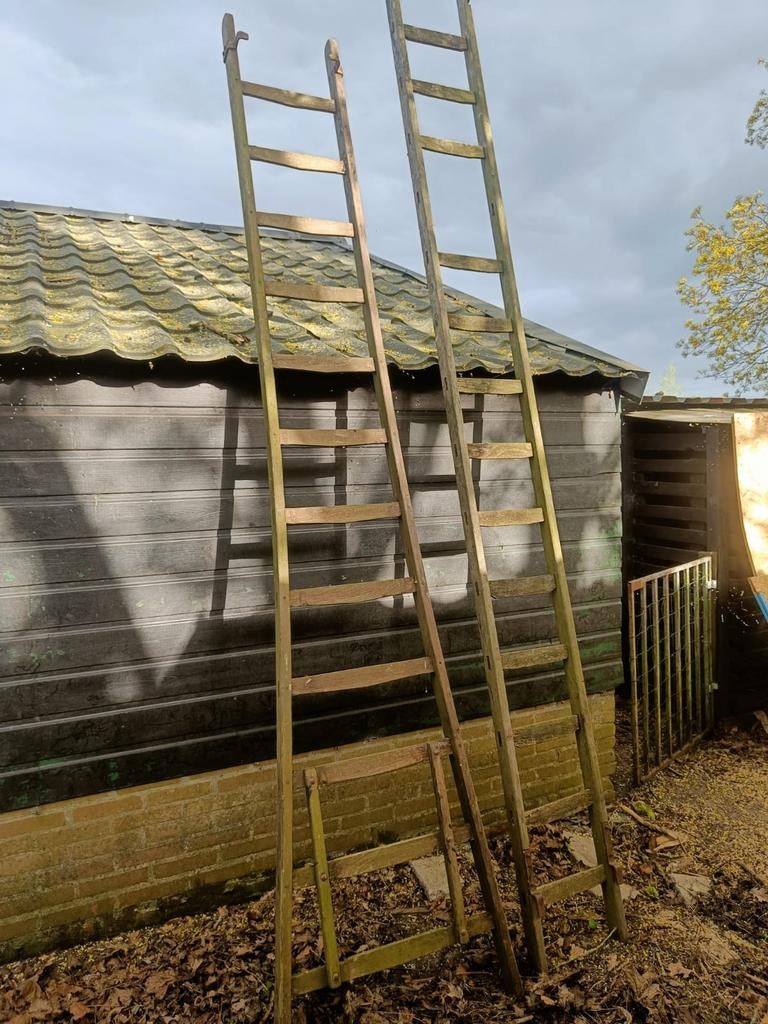 2 decoratieve vintage fruitladders, Ophalen