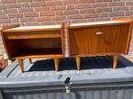 Vintage nachtkastjes set van 2, Huis en Inrichting, Slaapkamer | Nachtkastjes, Ophalen, O, Minder dan 45 cm, O