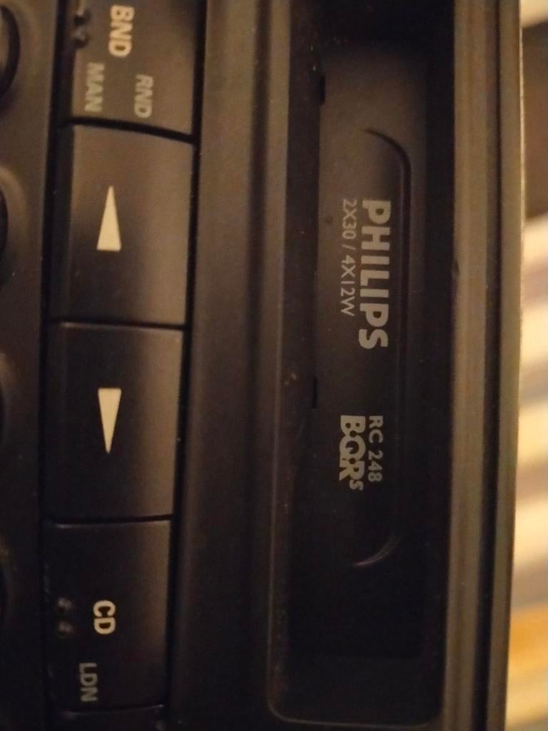 Philips autoradio met cassettespeler 22RC248/30, Ophalen, Zo goed als nieuw