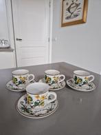 4 espressokopjes met schotels Villeroy en Boch Botanica, Huis en Inrichting, Keuken | Servies, Ophalen of Verzenden, Porselein